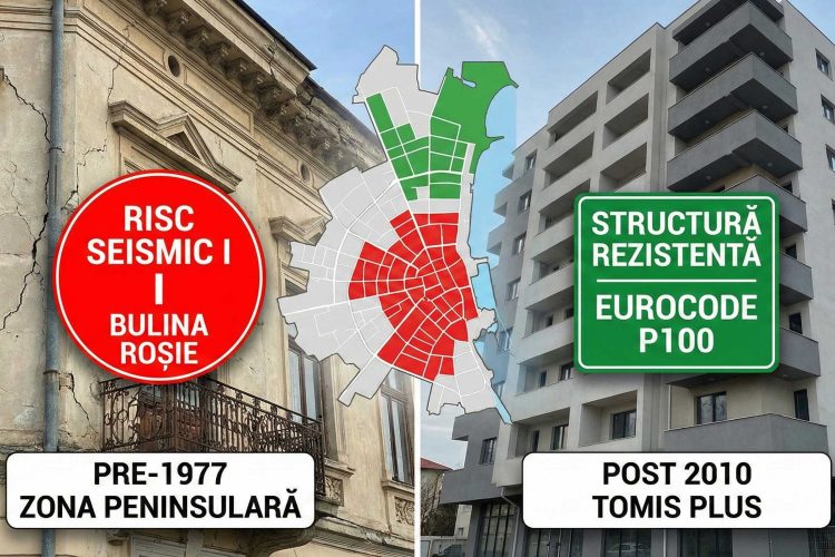 Harta riscului seismic în Constanța