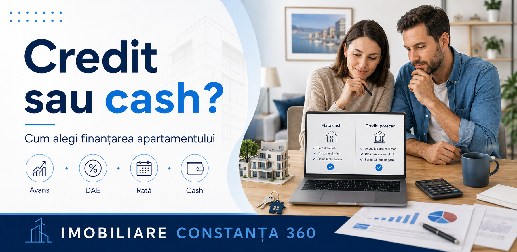 Credit ipotecar sau plată cash? Ce trebuie să analizezi înainte să cumperi un apartament