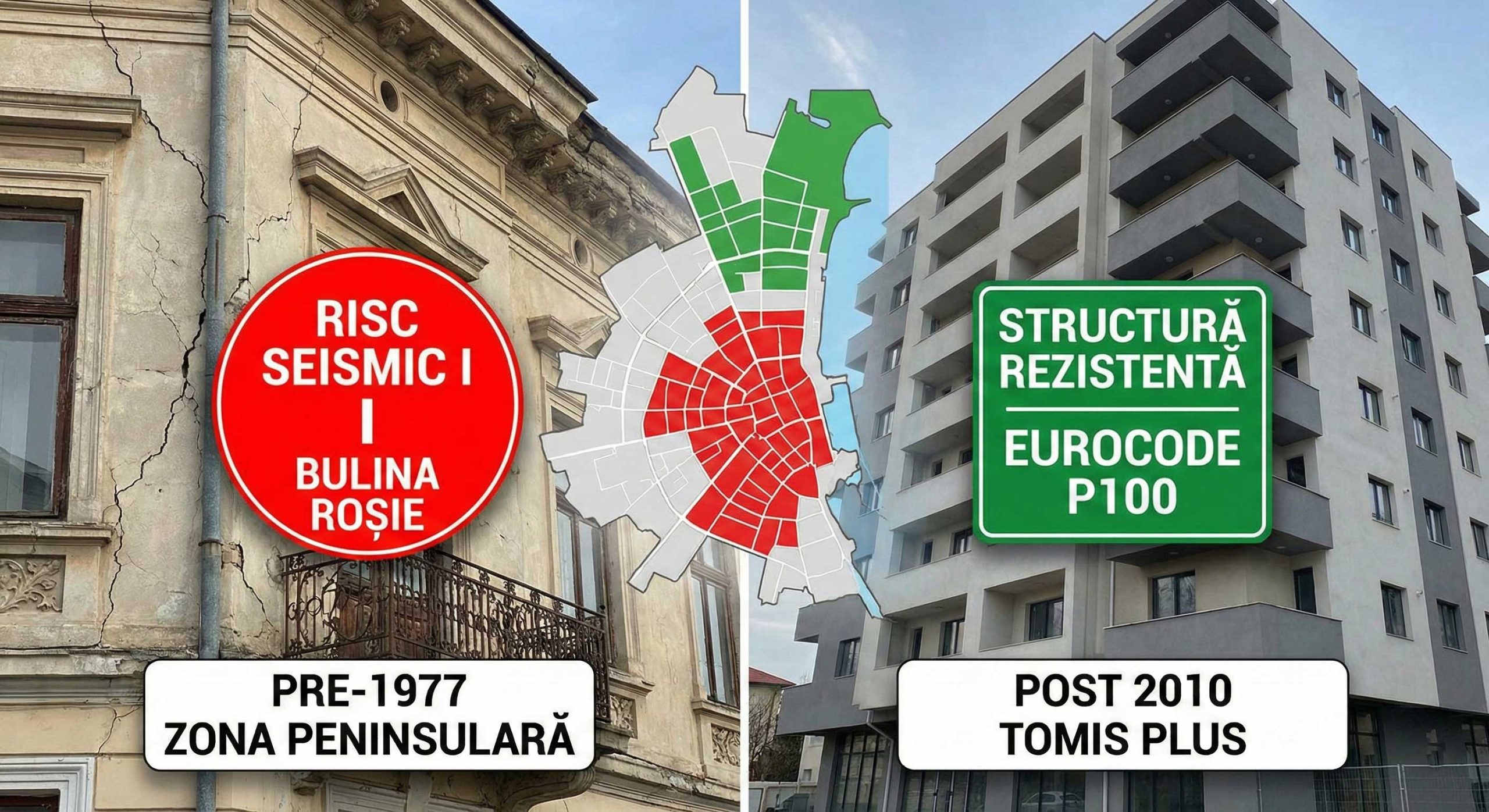 Harta riscului seismic în Constanța