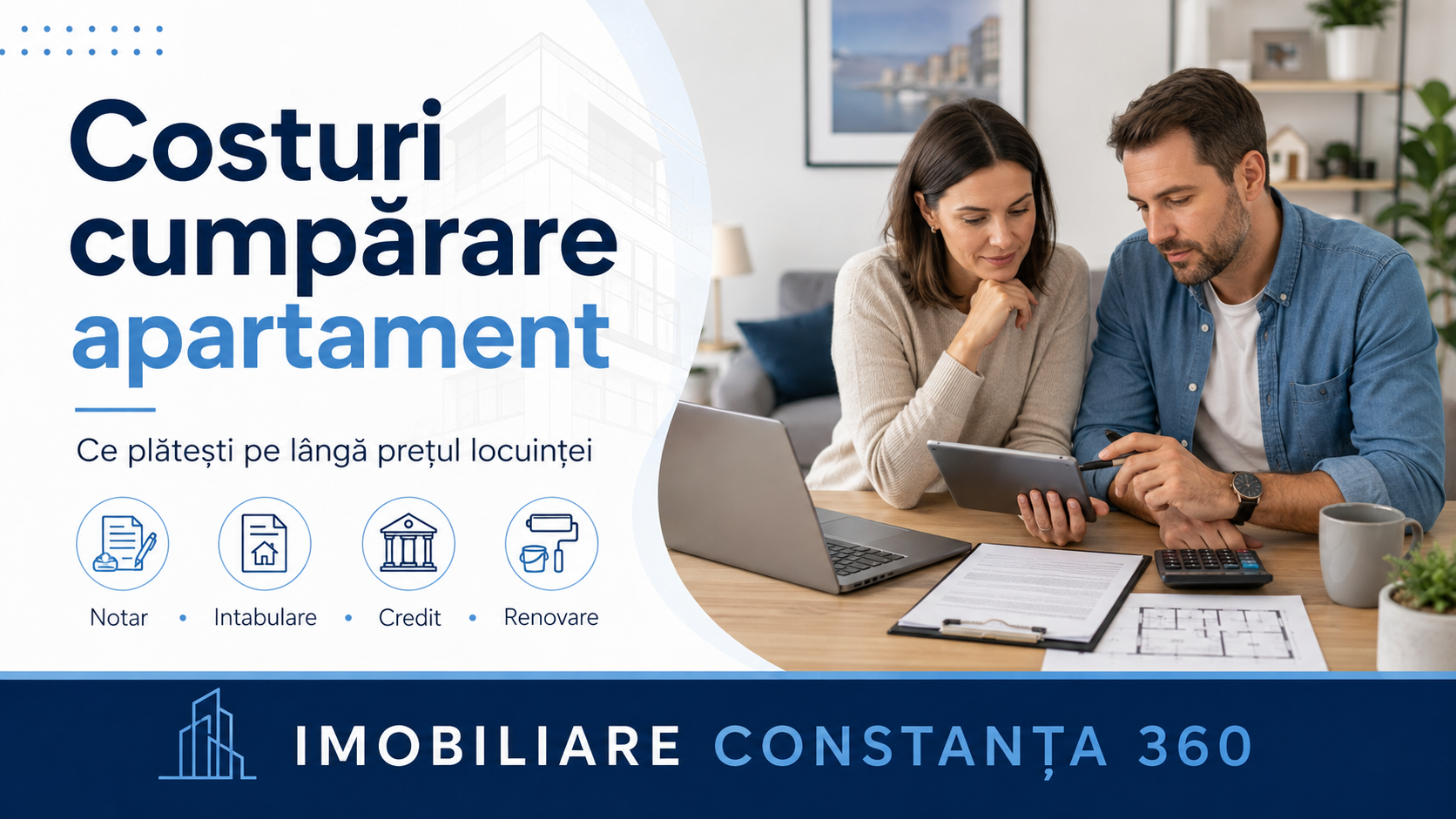 Costurile reale la cumpărarea unui apartament – ce plătești pe lângă prețul locuinței